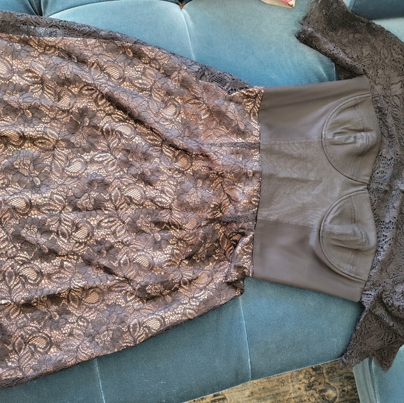 BCBG lace corset bodice dress - Picture 3 of 6